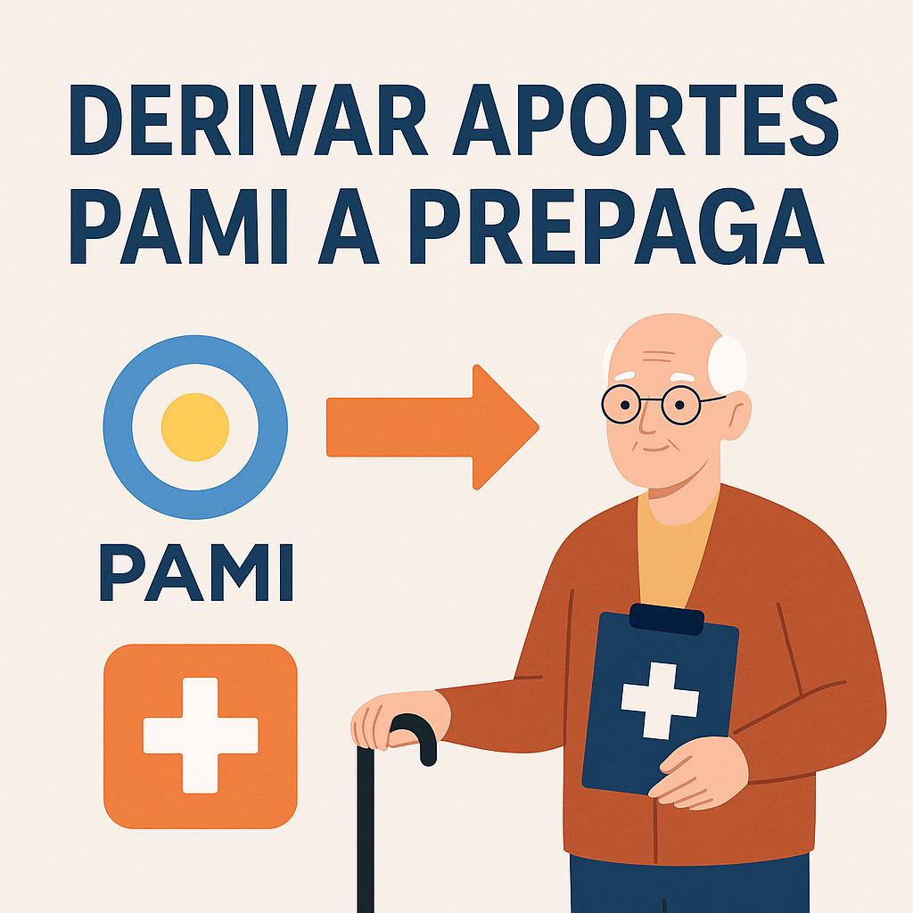 Derivar aportes PAMI a prepaga”. Ideal para un artículo sobre salud y jubilación